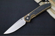 Chris Reeve Knives Large Sebenza 31 NWK Exclusive - Drop Point Blade / CPM-Magnacut Steel / Flat Dark Earth Cerakote Handle with Black Micarta / Black Lanyard with Silver Bead L31-1816 - Northwest Knives