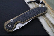 Chris Reeve Knives Large Sebenza 31 NWK Exclusive - Drop Point Blade / CPM-Magnacut Steel / Flat Dark Earth Cerakote Handle with Black Micarta / Black Lanyard with Silver Bead L31-1816 - Northwest Knives
