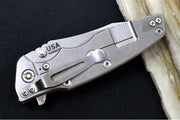Rick Hinderer Knives Eklipse 3.5" Skinny - Hollow Ground Slicer Blade / CPM-Magnacut Steel / Orange G-10 & Titanium Handle - Northwest Knives
