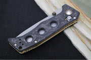 Benchmade 273-03 Mini Adamas - Drop Point Blade / CPM-Magnacut Steel / Black Marbled Carbon Fiber Handle - Northwest Knives