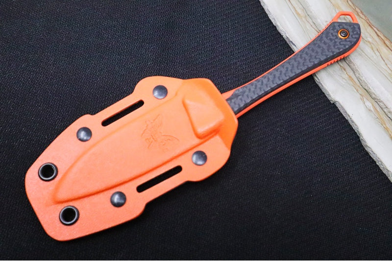 Benchmade 15201OR Altitude - Carbon Fiber Handle Scales / CPM-S90V Steel / Orange Cerakote Finish