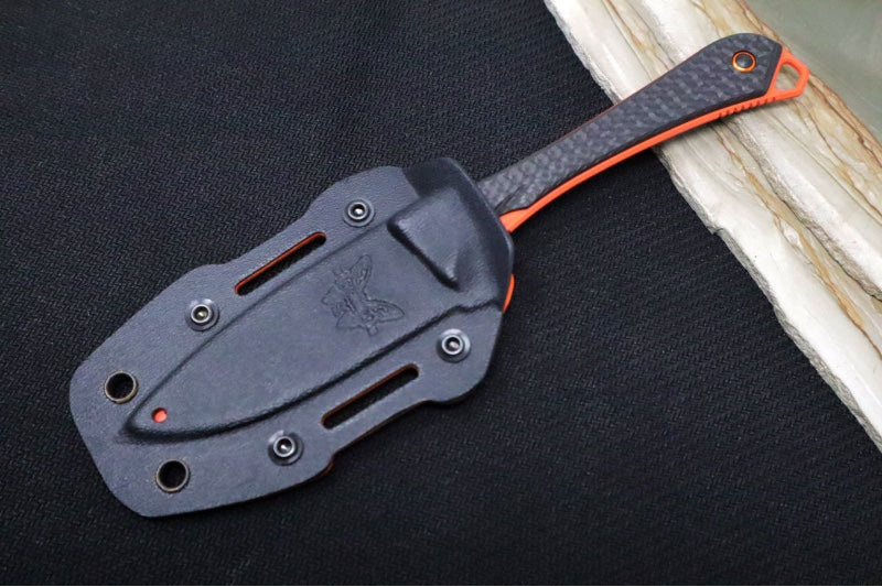 Benchmade 15201OR Altitude - Carbon Fiber Handle Scales / CPM-S90V Steel / Orange Cerakote Finish