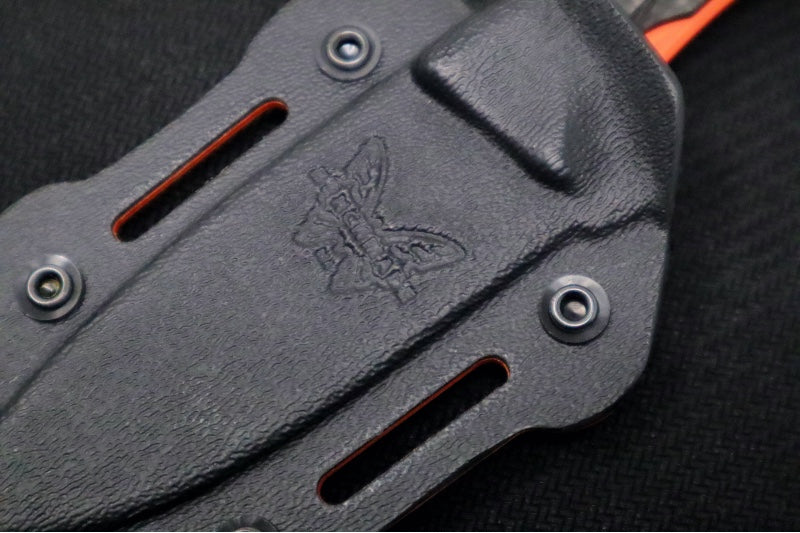 Benchmade 15201OR Altitude - Carbon Fiber Handle Scales / CPM-S90V Steel / Orange Cerakote Finish