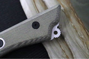 Messermeister - Overland Chef 8" Camp Knife - Nitro-B Blade Steel - Ultra-Rough Raw Canvas Micarta Handle - Handcrafted in Maniago, Italy - Northwest Knives
