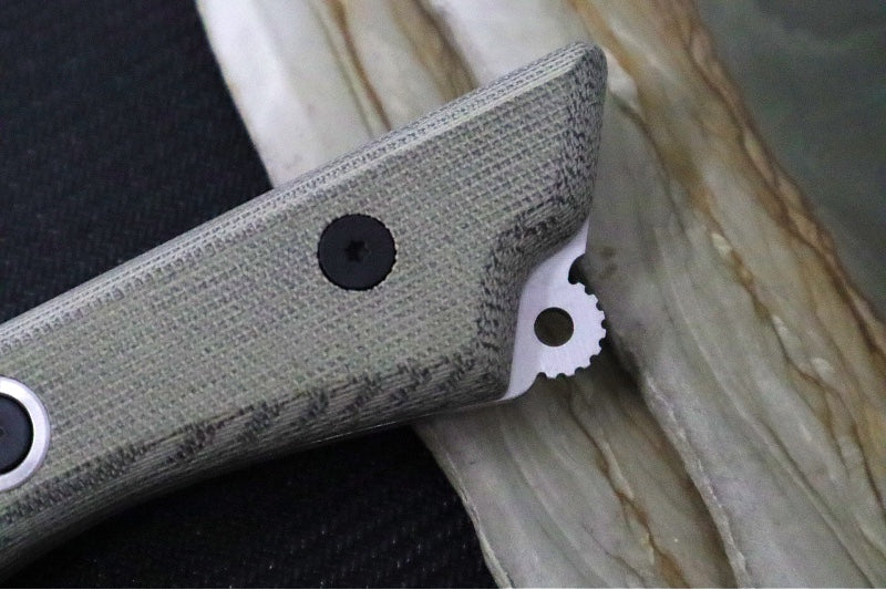 Messermeister - Overland Chef 8" - Nitro-B Blade Steel - Ultra-Rough Raw Canvas Micarta Handle - Handcrafted in Maniago, Italy