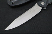 Microtech Socom Alpha S/E - Apocalyptic Finish / Single Edge / Black G10 Handle 113-10AP - Northwest Knives