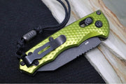 Benchmade 2900BK-2 Full Immunity Auto - Cobalt Black Cerakote Finish  / CPM-M4 Steel / Wharncliffe Blade / Woodland Green Anodized Aluminum Handle - Northwest Knives