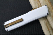 Axial Knives SHIFT V_3 OTF - Hidden White Anodized Aluminum Handle & Bronzed Hardware / Stonewashed Wharncliffe Blade / CPM-Magnacut Steel - Northwest Knives
