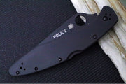 Spyderco Police 4 Lockback - Black TiCN Coated Stainless Steel Handle / Black VG-10 Blade - C07BKP - Northwest Knives