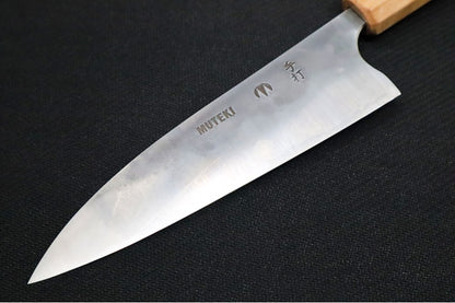 Carter Cutlery Muteki - 6.38" Funayuki - Bubinga & Flame Birch Wood Handle & Jade G-10 Liner & Hitachi White #1 Steel 5407