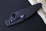Spyderco Police 4 Lockback - Black TiCN Coated Stainless Steel Handle / Black VG-10 Blade - C07BKP - Northwest Knives