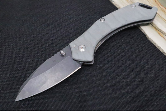 Toor Knives XT1 Charlie Stealth - CPM-S35VN / Black Modified Drop Point Blade / G-10 & Titanium Handle 850049642019