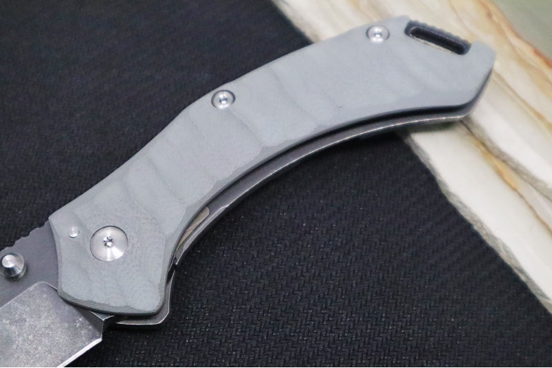 Toor Knives XT1 Charlie Stealth - CPM-S35VN / Black Modified Drop Point Blade / G-10 & Titanium Handle 850049642019