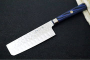 Cangshan Cutlery Kita Series 5" Nakiri - 67 Layered Forged X-7 Damascus - Magnetic Wood Saya Sheath - Northwest Knives
