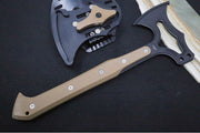 Hogue Knives EX T01 Tomahawk - Solid Matte FDE G10 Handle / S7 Tool Steel / Black Cerakote Finish 35777 - Northwest Knives