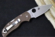 Spyderco Native 5 Lightweight SPRINT - Brown FRN Handle / Satin Finish / CPM-15V Steel / Leaf Shaped Blade C41PBN15V5 - Northwest Knives