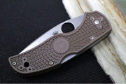 Spyderco Native 5 Lightweight SPRINT - Brown FRN Handle / Satin Finish / CPM-15V Steel / Leaf Shaped Blade C41PBN15V5 - Northwest Knives