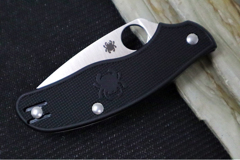 Spyderco Metropolitan Lightweight - Black FRN (Fiberglass Reinforced Nylon) Handle / M398 Steel / Drop Point Blade C213PBK