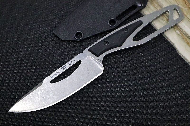 Buck 0631BKS-B Paklite Field Knife - 420HC Steel / Skeletonized Steel & Black Nylon Handle / Black Kydex Sheath 0631BKS-B