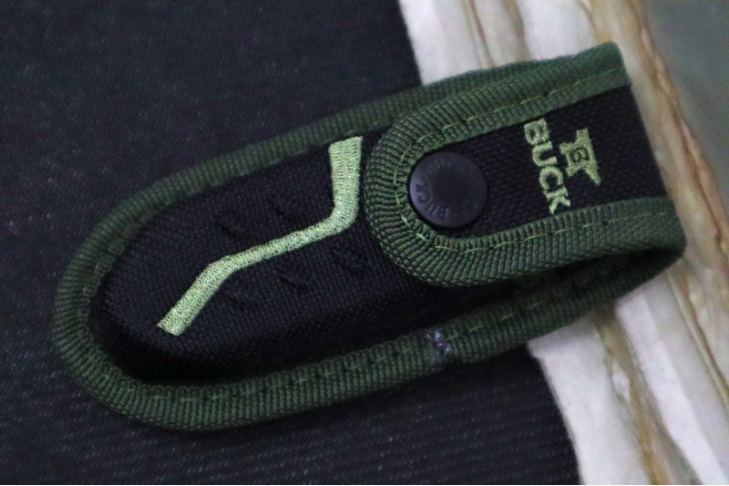 Buck 661 Small Pursuit Folder- Drop Point Blade / 420HC Steel / Green Glass Filled Nylon with Versaflex 0661GRS-B