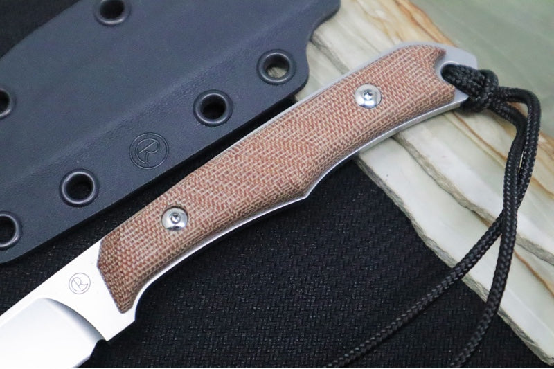 Chris Reeve Inyoni - Drop Point Blade / CPM-Magnacut Steel / Natural Micarta Handle / Black Kydex Sheath INY-1001