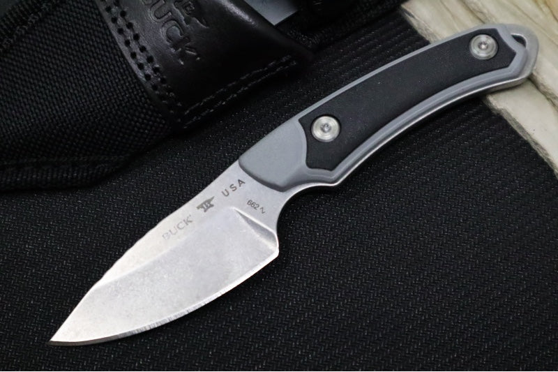 Buck 662 Alpha Scout - 420HC Steel / Glass Filled Nylon and Versaflex Handle / Black Polyester Sheath 0662GYS-B