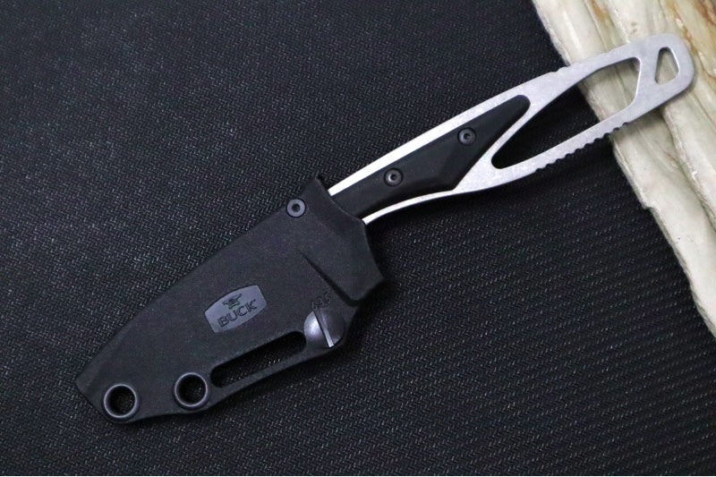 Buck 635BKS Paklite Cape Knife - 420HC Steel / Skeletonized Steel & Black GFN Handle / Black Kydex Sheath 0635BKS-B