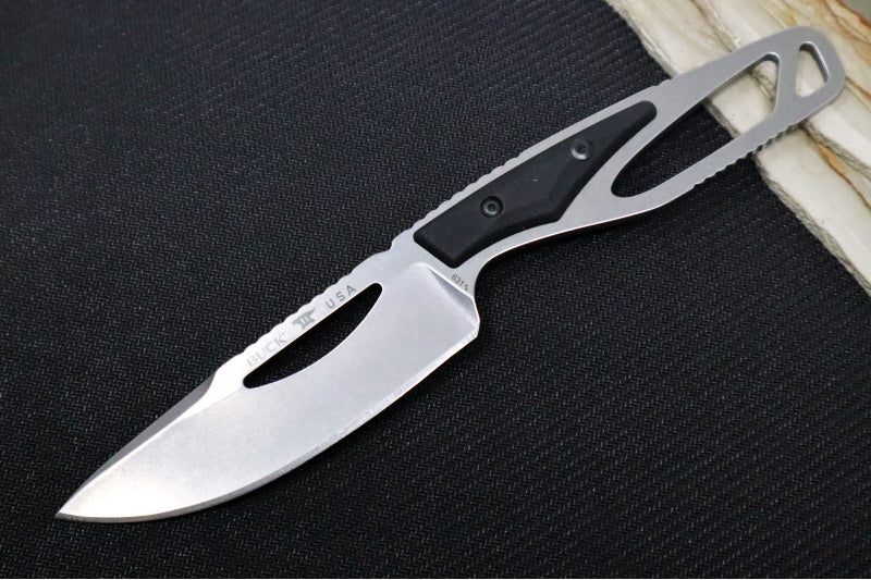Buck 0631BKSVP-B Paklite Select Field Kit Knife - 420HC Steel / Skeletonized Steel & Black GFN Handle / Black Kydex Sheath 0631BKSVP-B