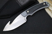 Buck 664 Alpha Hunter Hunting Knife with Guthook - 420HC Blade / Black GFN Handles with Versaflex Inserts Handle / Black Polyester Sheath 0664GYG-B - Northwest Knives