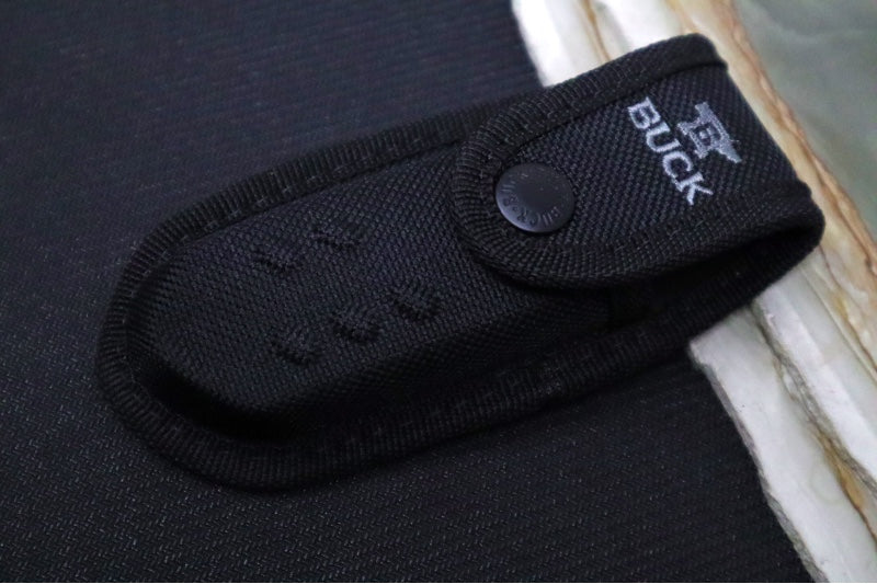 Buck 660 Large Pursuit Pro Folder- Drop Point Blade with Guthook / CPM-S35VN Steel / Orange Glass Filled Nylon with Versaflex 0660ORG-B