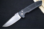 Pro Tech Rockeye Auto - Black Textured Aluminum Handle / Smoky Grey DLC CPM-D2 Blade LG325-D2 - Northwest Knives
