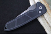 Pro Tech Rockeye Auto - Black Textured Aluminum Handle / Smoky Grey DLC CPM-D2 Blade LG325-D2 - Northwest Knives