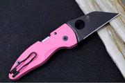 Spyderco Microjimbo SPRINT RUN - Pink G10 Handle / Black DLC Finish / Wharncliffe Blade / CPM-S30V - C264GPNBKP - Northwest Knives