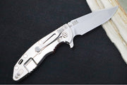 Rick Hinderer Knives XM-18 - 3.5" - Harpoon Spanto / Stonewashed Finish / Red G-10 - Northwest Knives