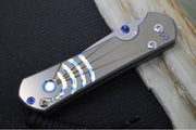 Chris Reeve Knives Small Sebenza 31 - Unique Graphics & Mother of Pearl Cabochon / CPM-Magnacut Blade #2495 - Northwest Knives