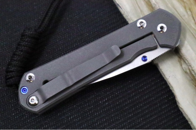 Chris Reeve Knives Small Sebenza 31 - Unique Graphics & Mother of Pearl Cabochon / CPM-Magnacut Blade #2495