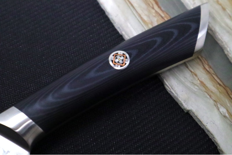 Cangshan Cutlery KURO Series 9" Bread Knife - Forged X-7 Damascus - Ashwood Magnetic Sheath 504241 - Northwest Knives