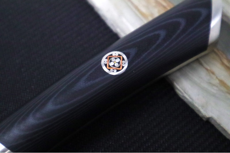 Cangshan Cutlery KURO Series 9" Bread Knife - Forged X-7 Damascus - Ashwood Magnetic Sheath 504241