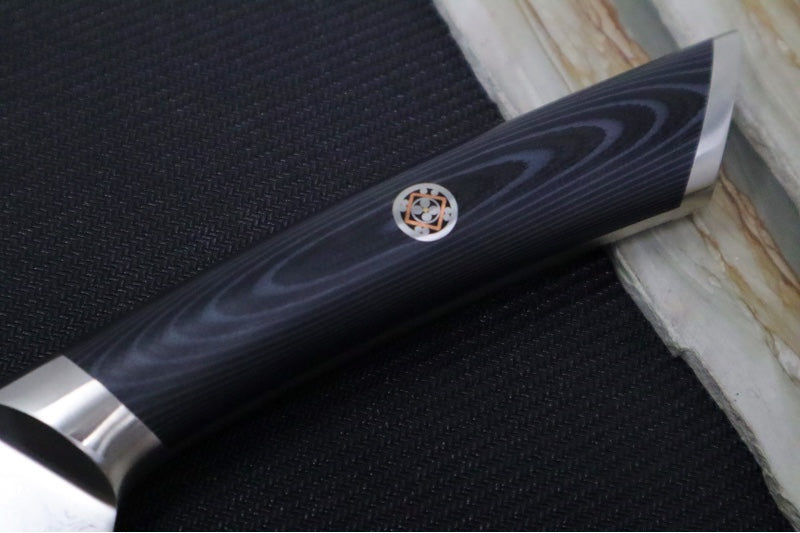 Cangshan Cutlery KURO Series 7" Santoku Knife - Forged X-7 Damascus - Ashwood Magnetic Sheath 504265