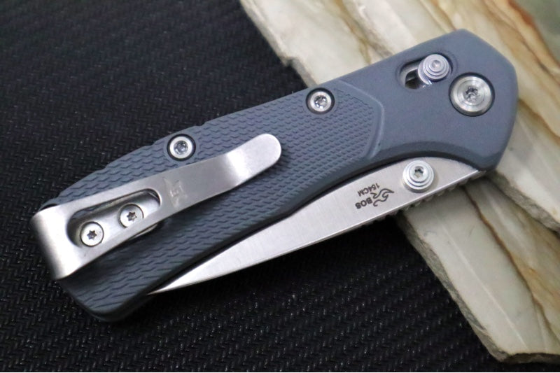 Buck 0790GYS1 Mini Range Pro Crossbar Folder- Drop Point Blade / 154CM Steel / Gray GFN Handles 0791GYS1