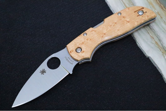 Spyderco Chaparral - Maple Wood Handle / Satin Blade - C152WDP