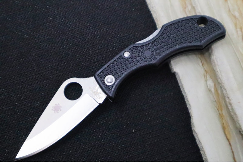 Spyderco Ladybug - Black FRN Handle / Satin VG10 Plain Blade LBKP3 - Northwest Knives