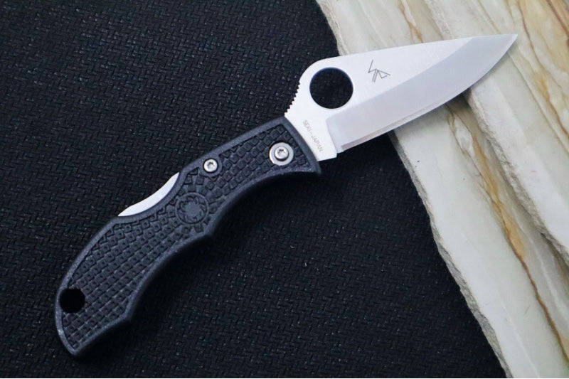 Spyderco Ladybug - Black FRN Handle / Satin VG10 Plain Blade LBKP3