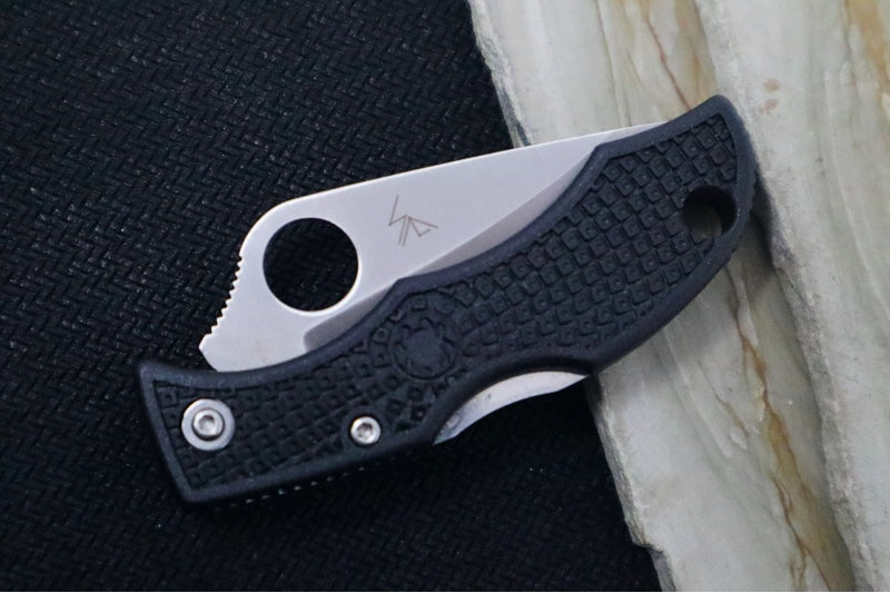 Spyderco Ladybug - Black FRN Handle / Satin VG10 Plain Blade LBKP3 - Northwest Knives
