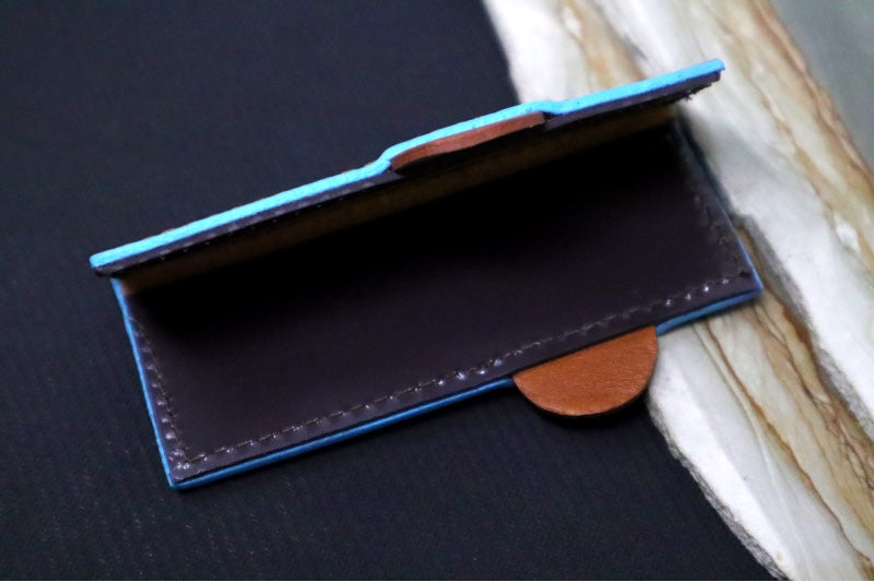 Messermeister Leather Edge Guard - 4.0" Saddle Brown - Magnetic Closure