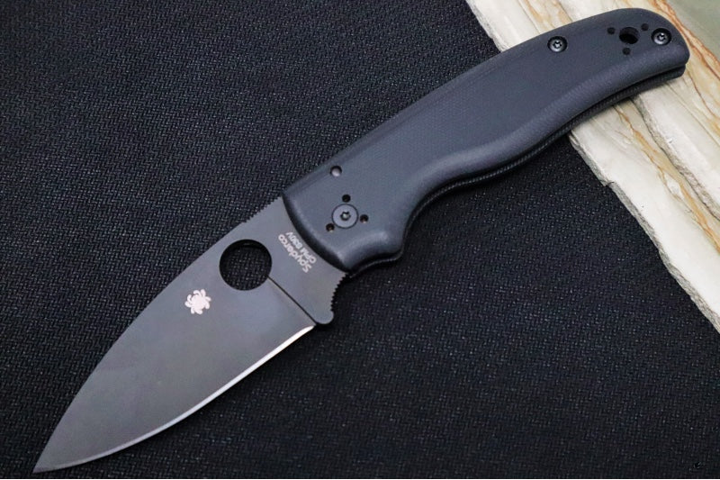Spyderco Shaman - Black G10 / Black CPM-S30V Blade - Northwest Knives