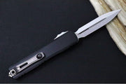 Microtech Ultratech ZBP (Zero Blade Play) OTF - Stonewash Finish / Dagger Blade / Black Anodized Aluminum Handle 1122-10 - Northwest Knives