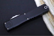 Microtech Ultratech ZBP (Zero Blade Play) OTF - Stonewash Finish / Dagger Blade / Black Anodized Aluminum Handle 1122-10 - Northwest Knives