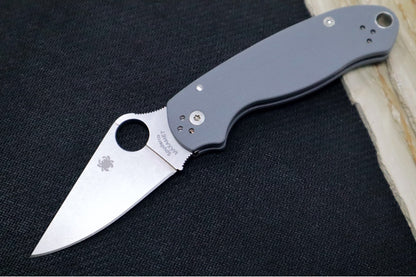 Spyderco Paramilitary 3 - Gray G-10 Handle / Maxamet Blade C223GPDGY