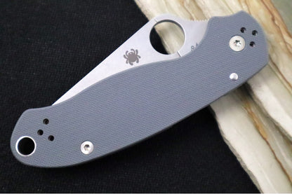 Spyderco Paramilitary 3 - Gray G-10 Handle / Maxamet Blade C223GPDGY